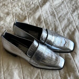 Dolce Vita Silver Loafers